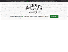 Tablet Screenshot of mikeandcs.com